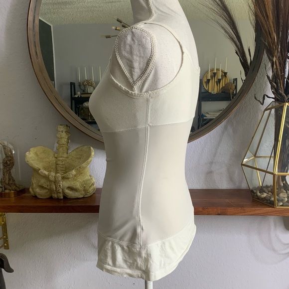 Yummie Tummie by Heather Thomson 3 Panel Shapewear white Spaghetti Strap Size M - Picture 3 of 5